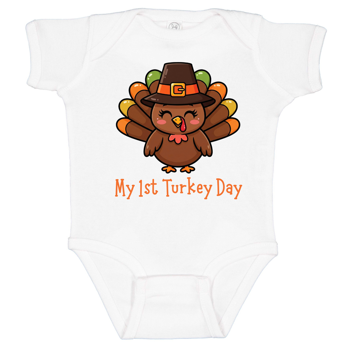 Turkey Infant One Piece Outfit, my first Turkey Day onesie, fall photos