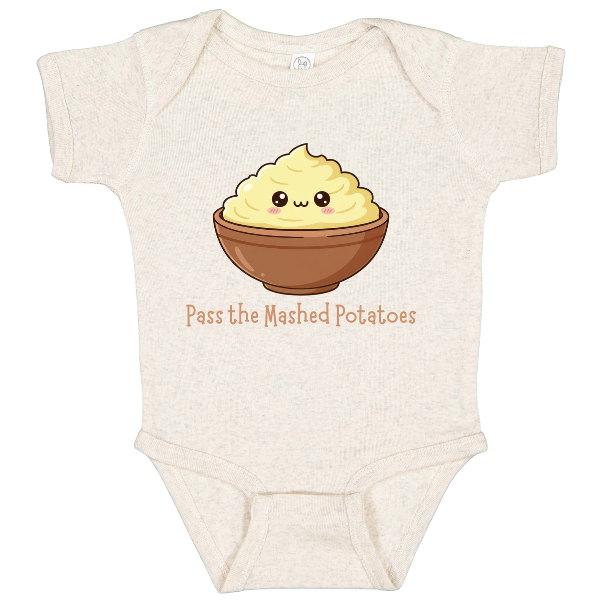Fall Feast Baby Graphic Bodysuit, Turkey Day Keepsake, Short or Long Sleeve Options