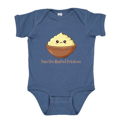 Fall Feast Baby Graphic Bodysuit, Turkey Day Keepsake, Short or Long Sleeve Options