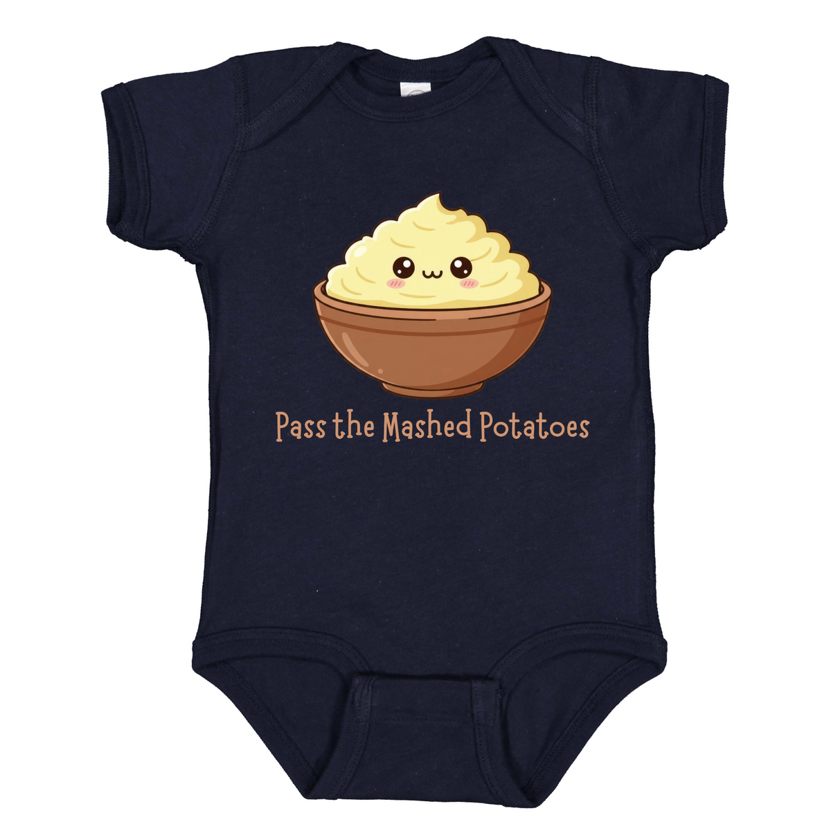 Fall Feast Baby Graphic Bodysuit, Turkey Day Keepsake, Short or Long Sleeve Options