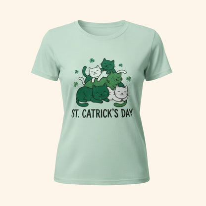 St. Catrick’s Day Shirt | Funny St Patrick’s Tee | Irish Cat Lover Gift