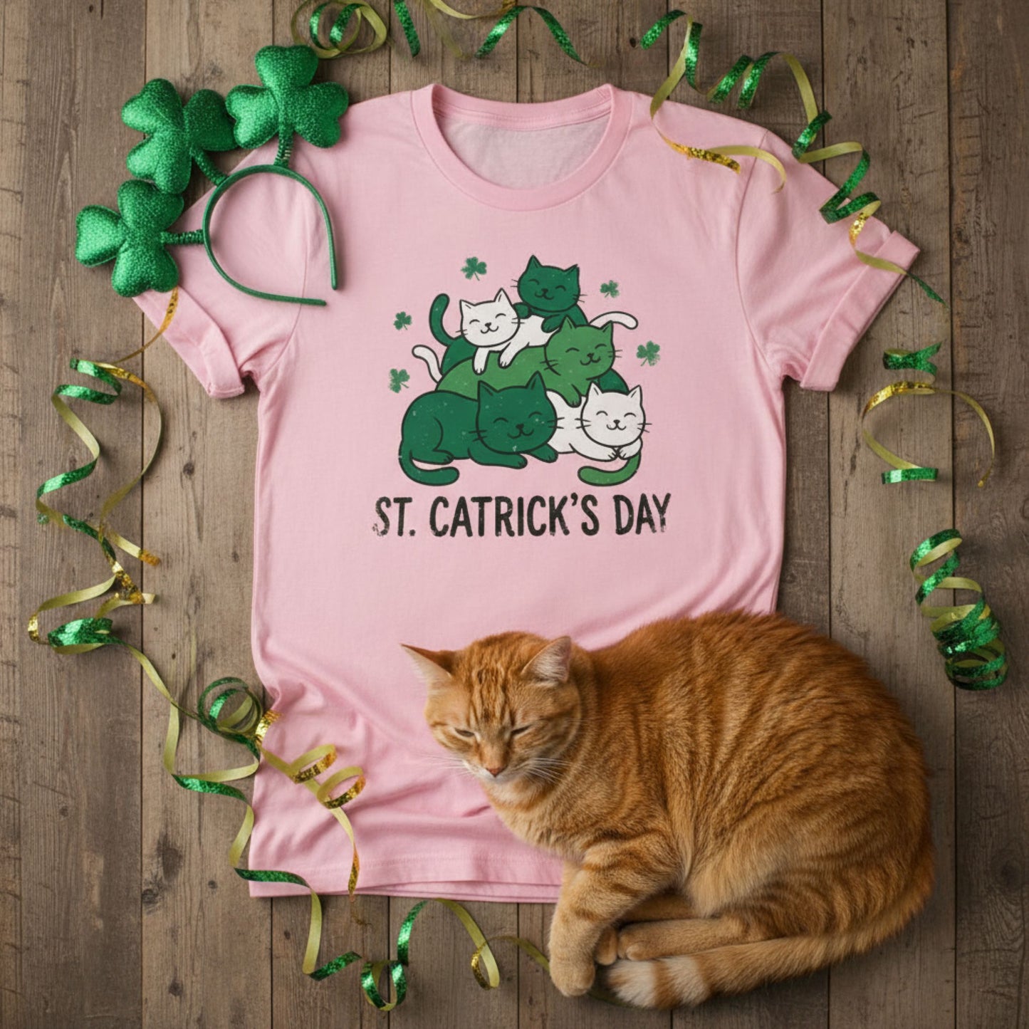 St. Catrick’s Day Shirt | Funny St Patrick’s Tee | Irish Cat Lover Gift
