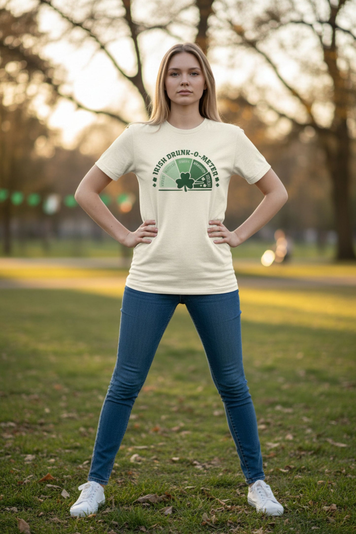 Funny St Patrick's Day Shirt, Irish Drunk-O-Meter Graphic Tee