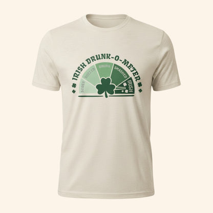 Funny St Patrick's Day Shirt, Irish Drunk-O-Meter Graphic Tee