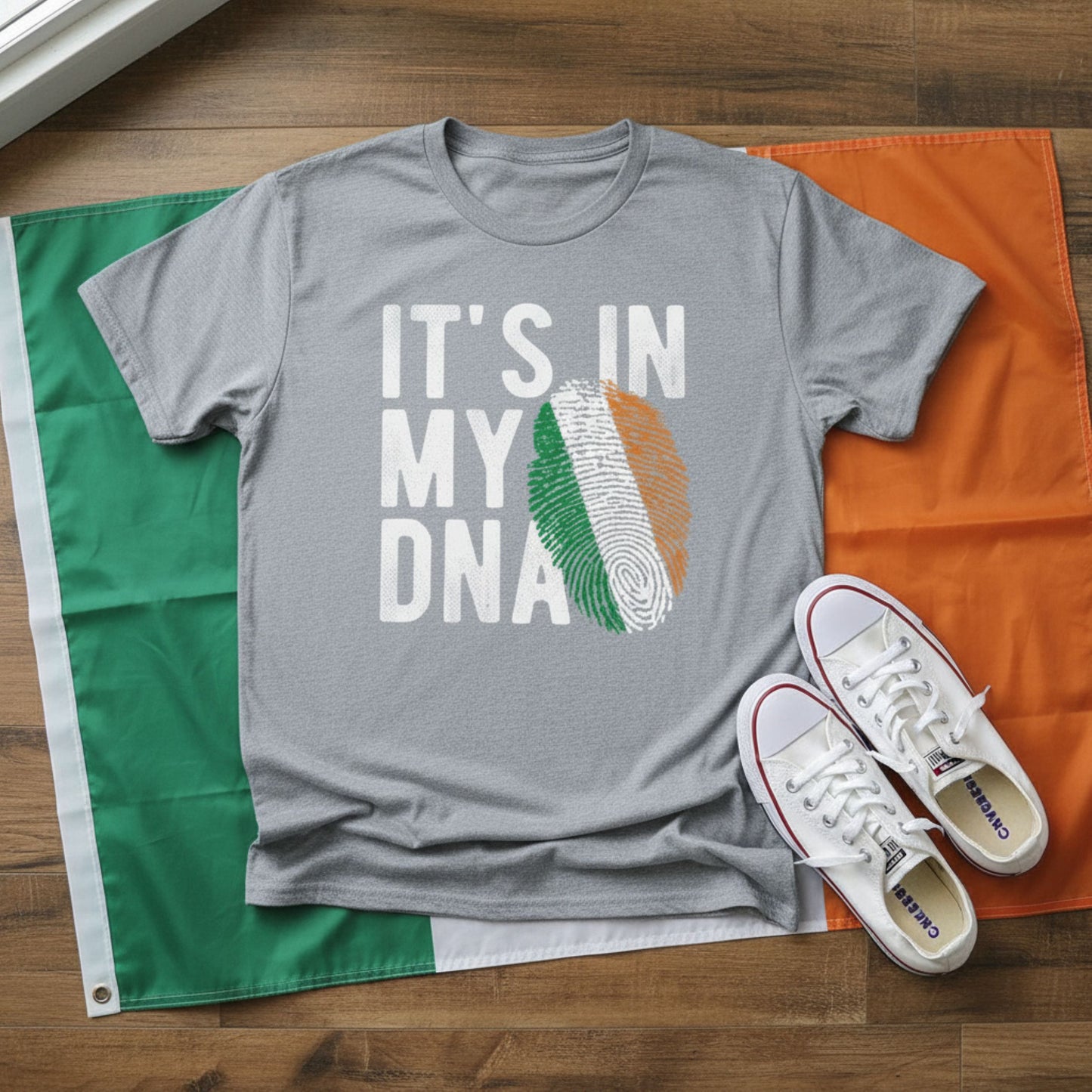 Irish Pride Shirt DNA | Ireland Fingerprint Tee | St. Patrick’s Day Shirt