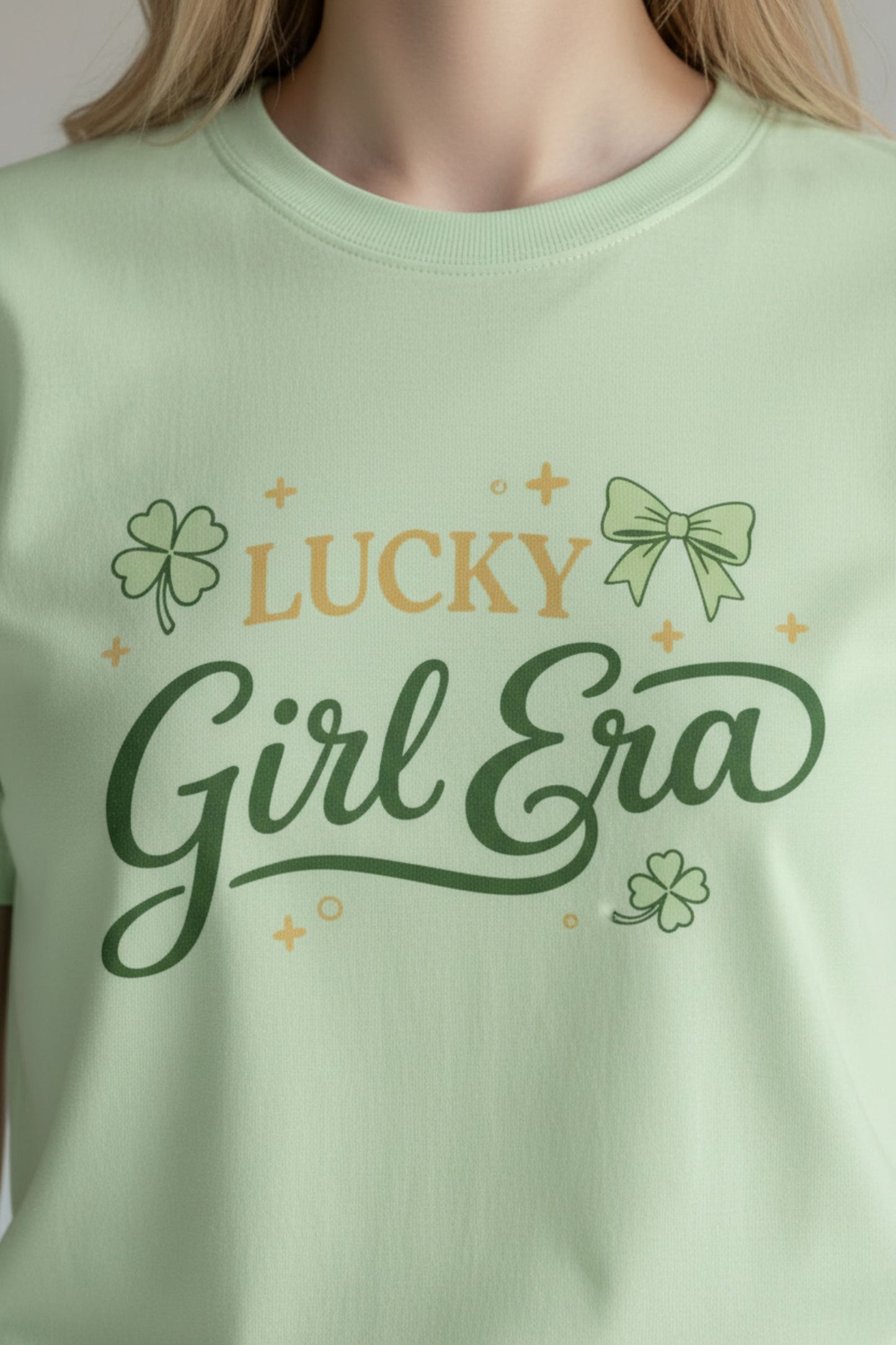Lucky Girl Era Shirt | St Patrick’s Day Top for Women | Shamrock Clover Tee