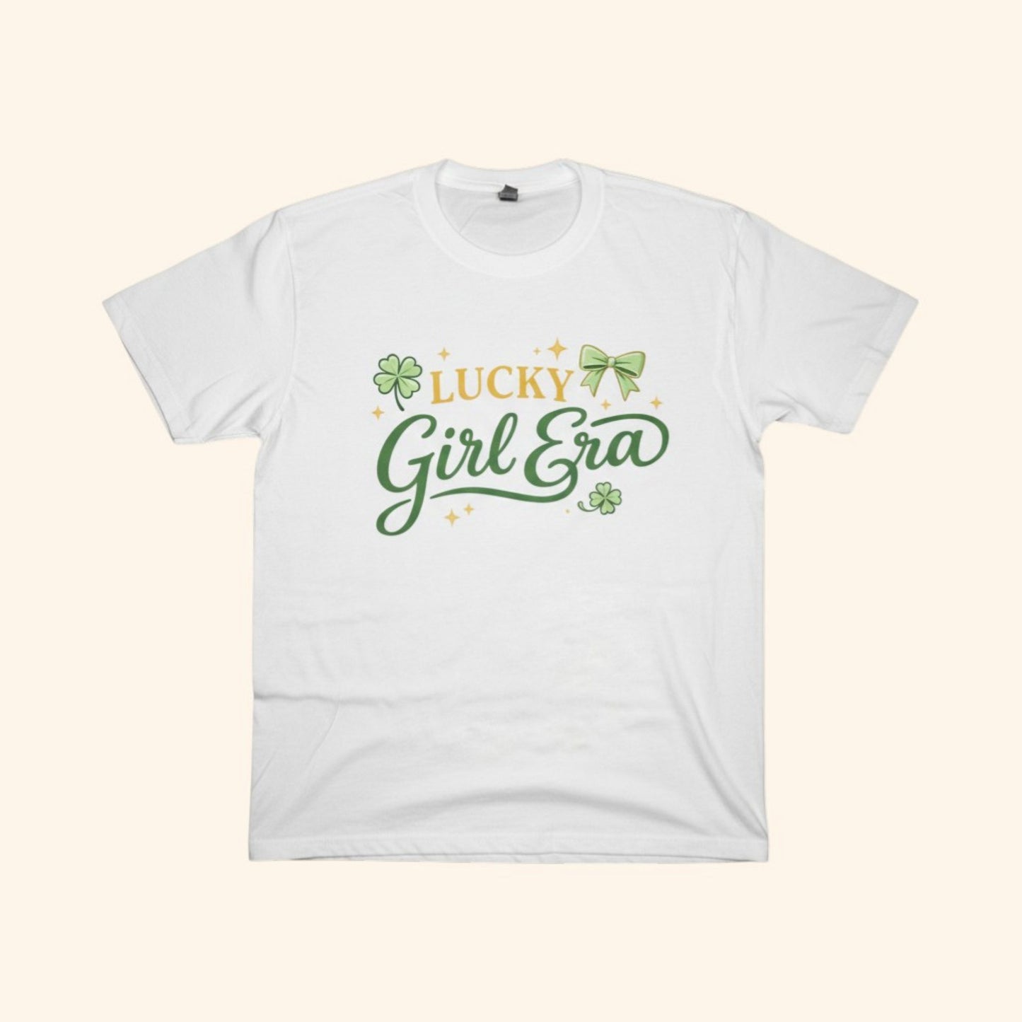 Lucky Girl Era Shirt | St Patrick’s Day Top for Women | Shamrock Clover Tee