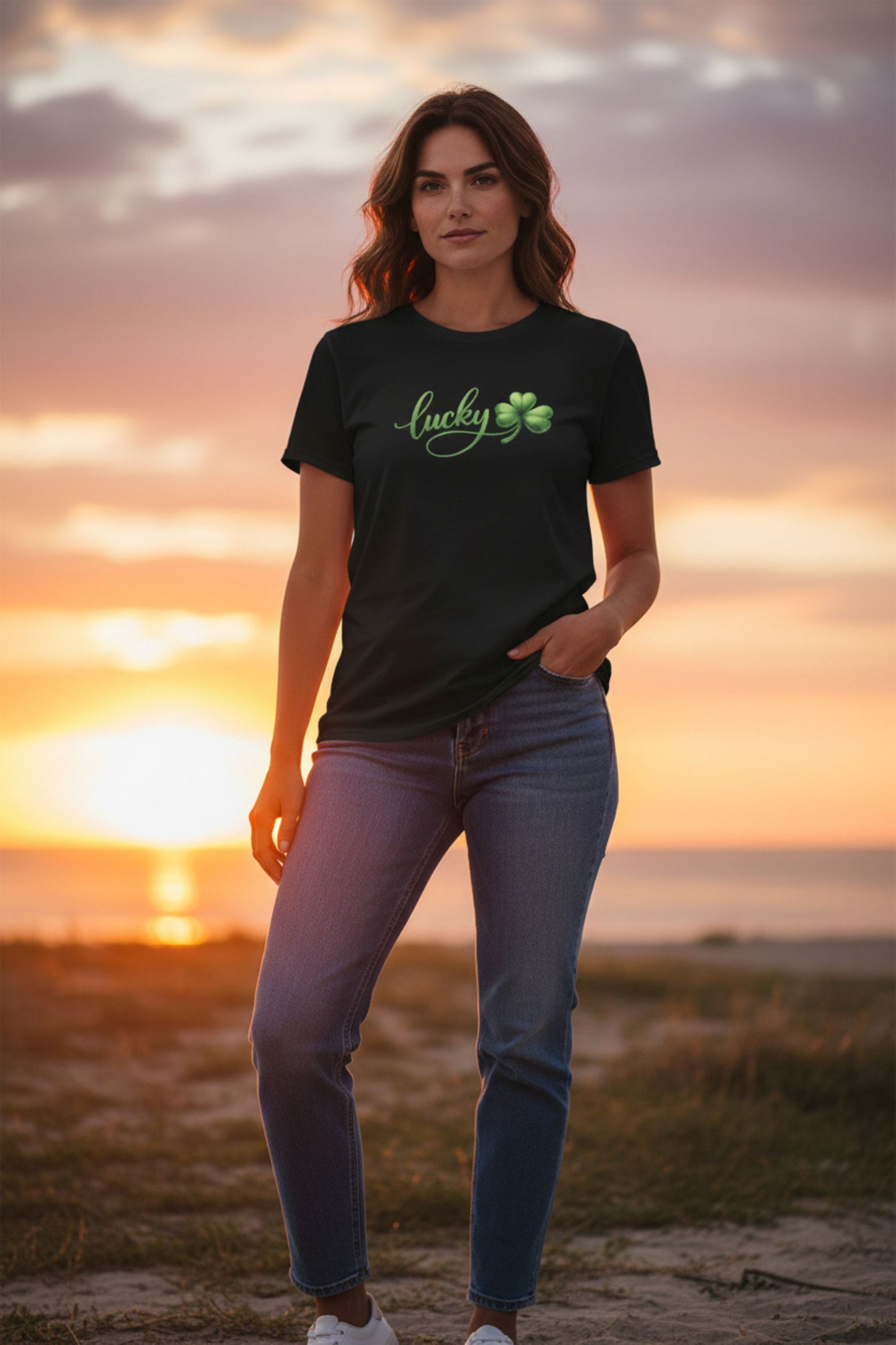 Lucky Shamrock Shirt | St. Patrick’s Day T-Shirt | Simple Clover Tee