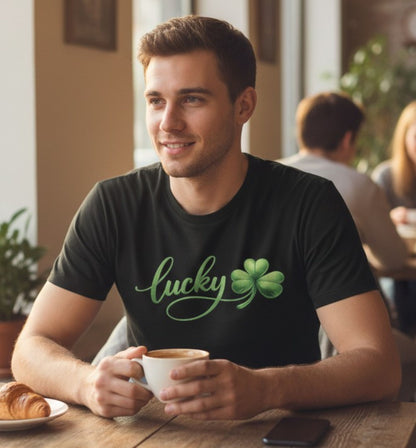 Lucky Shamrock Shirt | St. Patrick’s Day T-Shirt | Simple Clover Tee