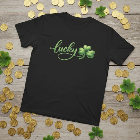 Lucky Shamrock Shirt | St. Patrick’s Day T-Shirt | Simple Clover Tee