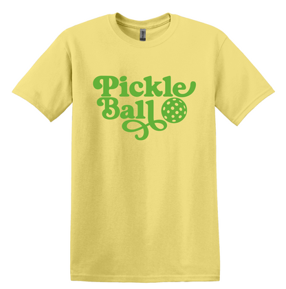 Retro Pickleball Graphic T Shirt, Unisex Athletic Casual Tee