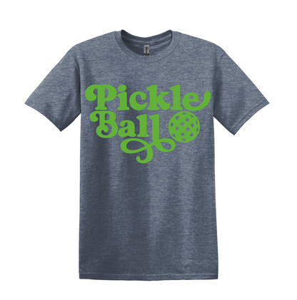 Retro Pickleball Graphic T Shirt, Unisex Athletic Casual Tee