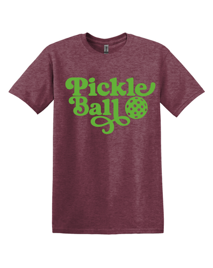 Retro Pickleball Graphic T Shirt, Unisex Athletic Casual Tee