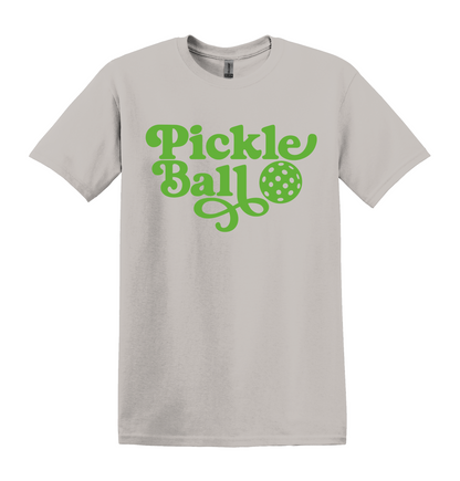 Retro Pickleball Graphic T Shirt, Unisex Athletic Casual Tee
