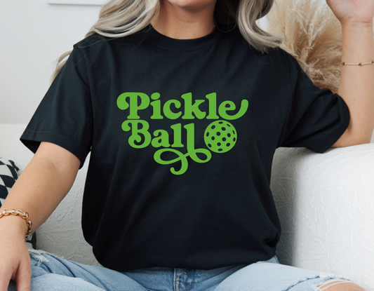 Retro Pickleball Graphic T Shirt, Unisex Athletic Casual Tee