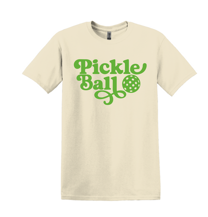 Retro Pickleball Graphic T Shirt, Unisex Athletic Casual Tee