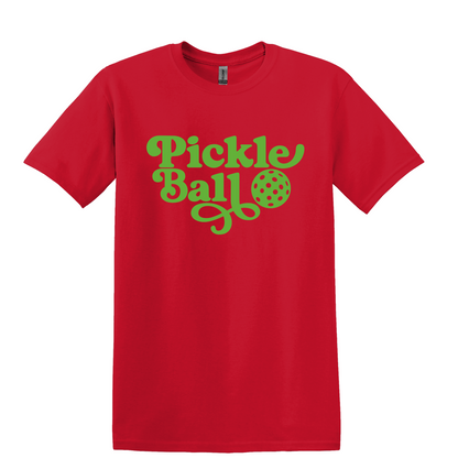 Retro Pickleball Graphic T Shirt, Unisex Athletic Casual Tee