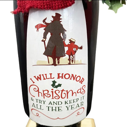 Victorian Scrooge Nutcracker, Dickens Era Wood Figurine, 14 Inch Christmas Decor
