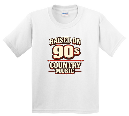 Kids 90s Country Music Shirt, Retro Western Graphic Tee, Toddler & Youth Unisex Fit