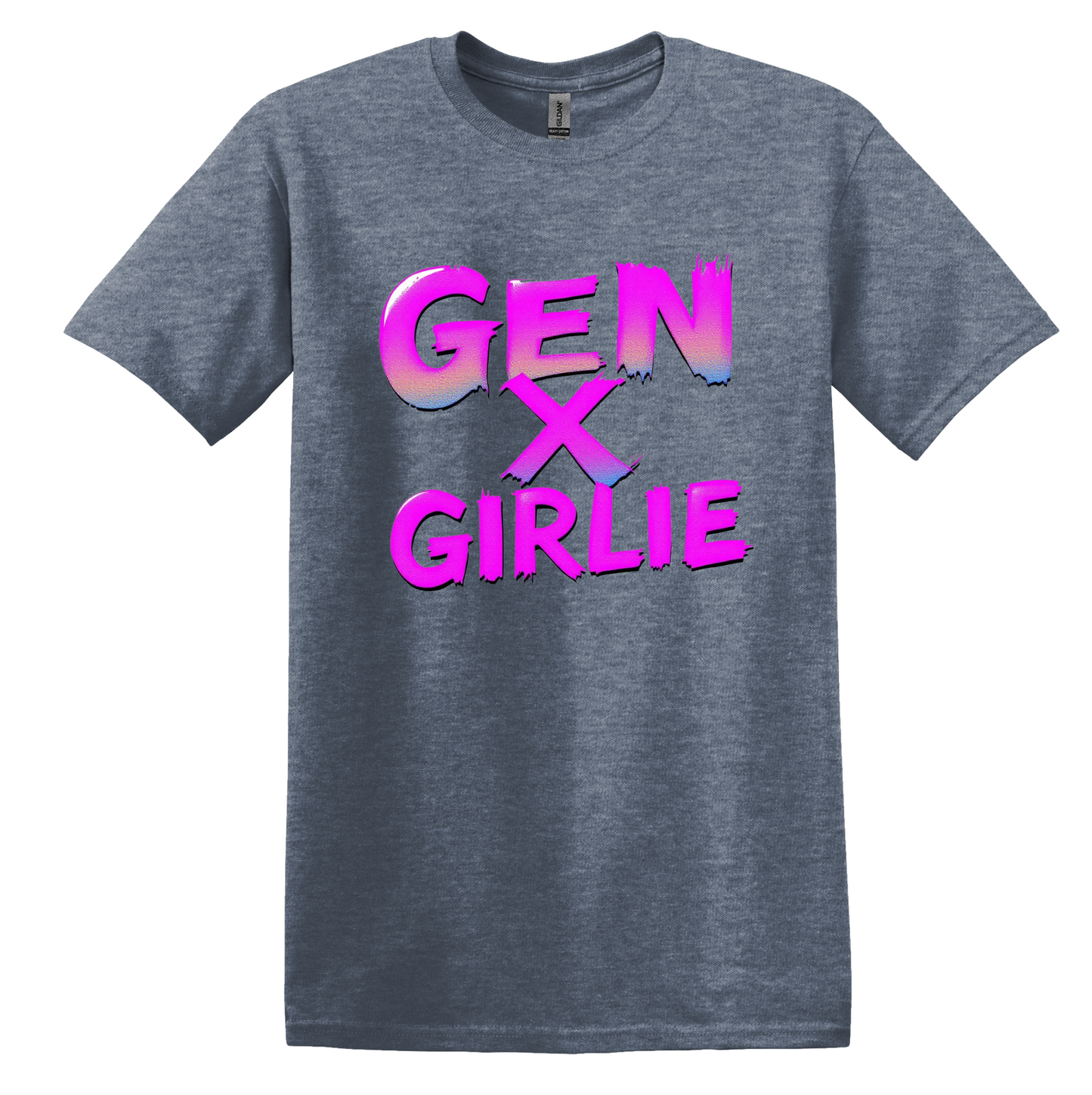 Gen X Girlie Retro Neon T-Shirt, 80s Nostalgia Graphic Tee