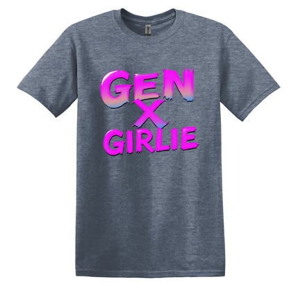 Gen X Girlie Retro Neon T-Shirt, 80s Nostalgia Graphic Tee