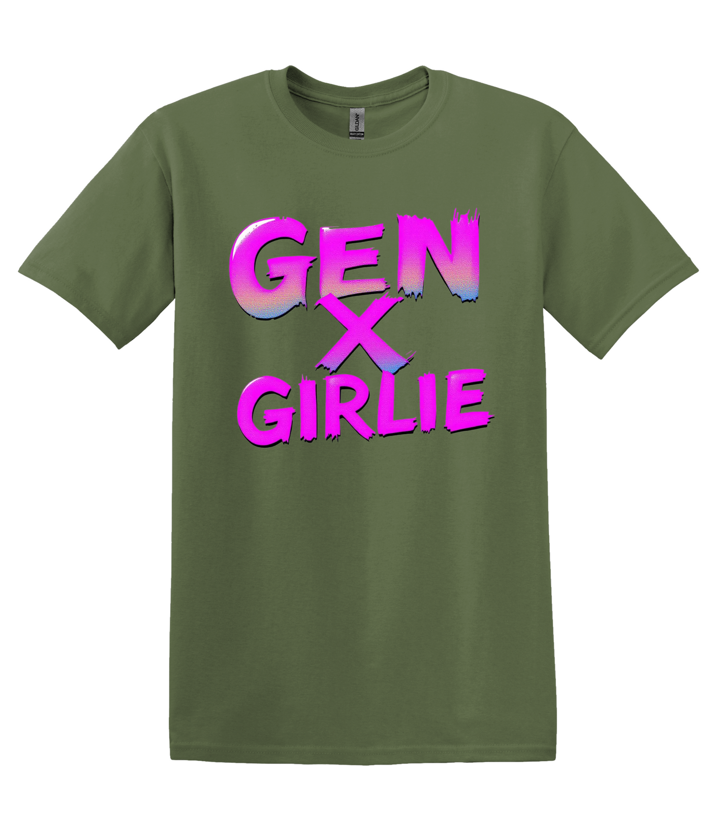 Gen X Girlie Retro Neon T-Shirt, 80s Nostalgia Graphic Tee