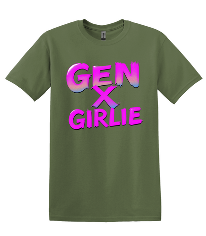 Gen X Girlie Retro Neon T-Shirt, 80s Nostalgia Graphic Tee