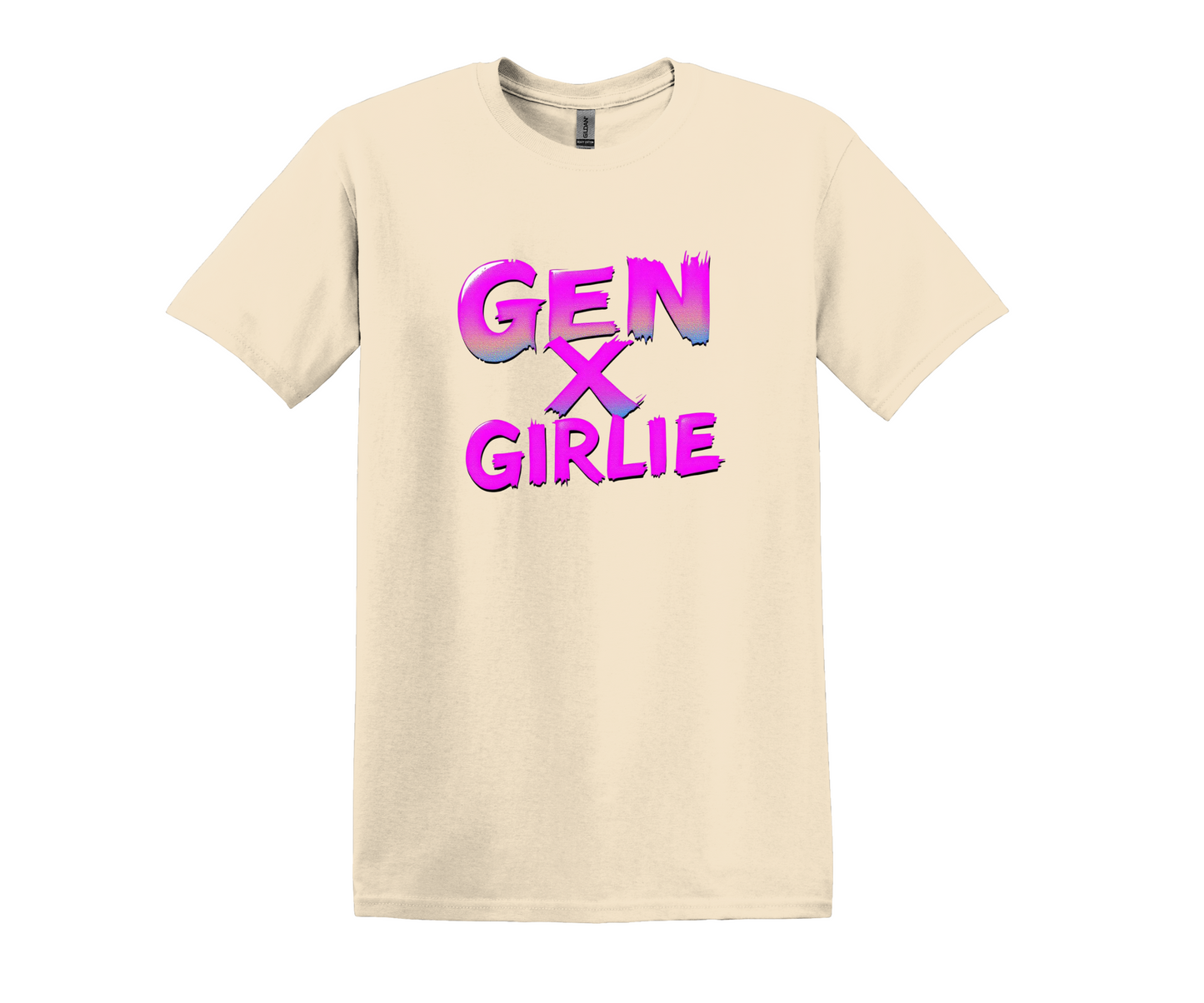 Gen X Girlie Retro Neon T-Shirt, 80s Nostalgia Graphic Tee