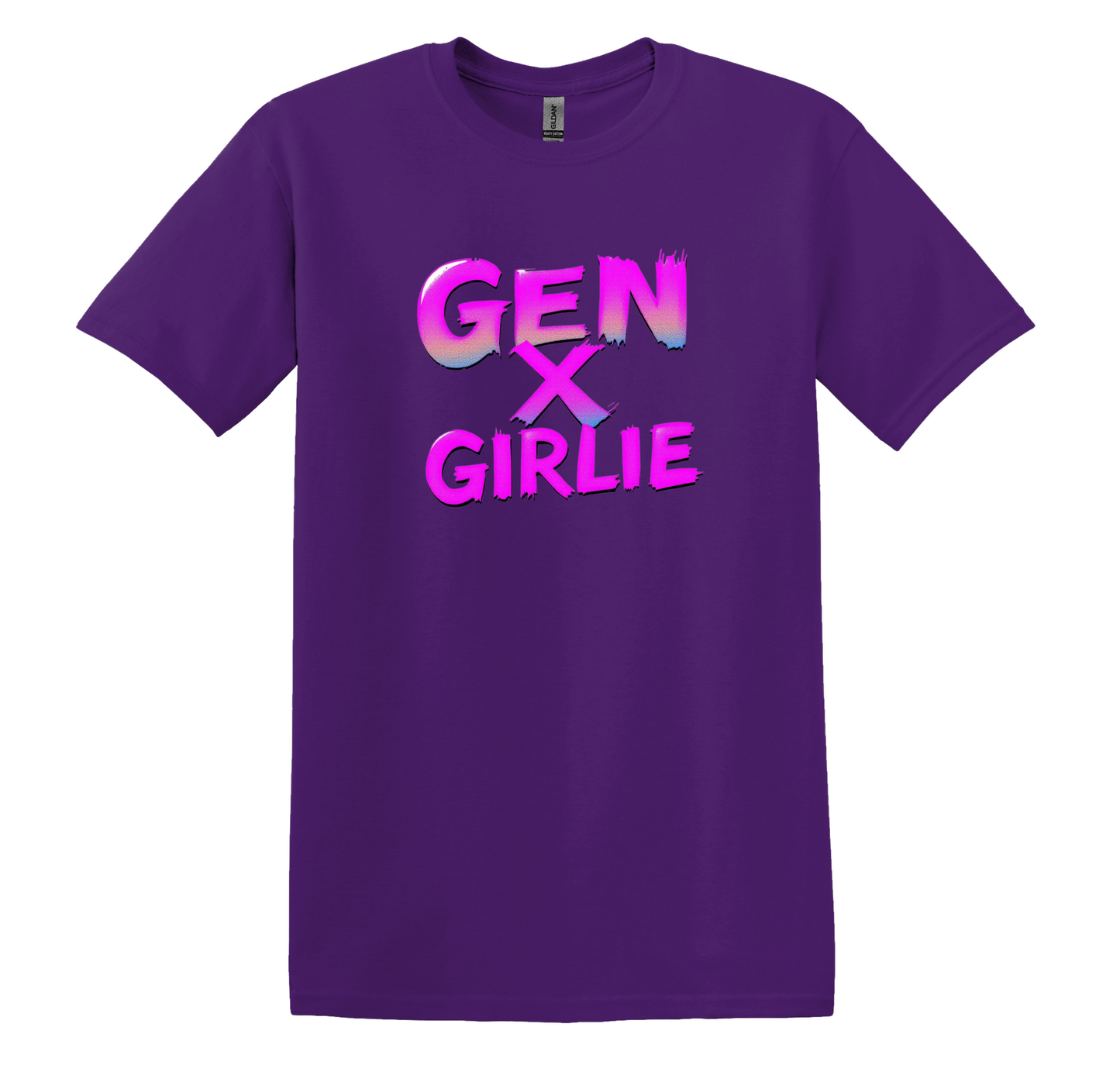 Gen X Girlie Retro Neon T-Shirt, 80s Nostalgia Graphic Tee