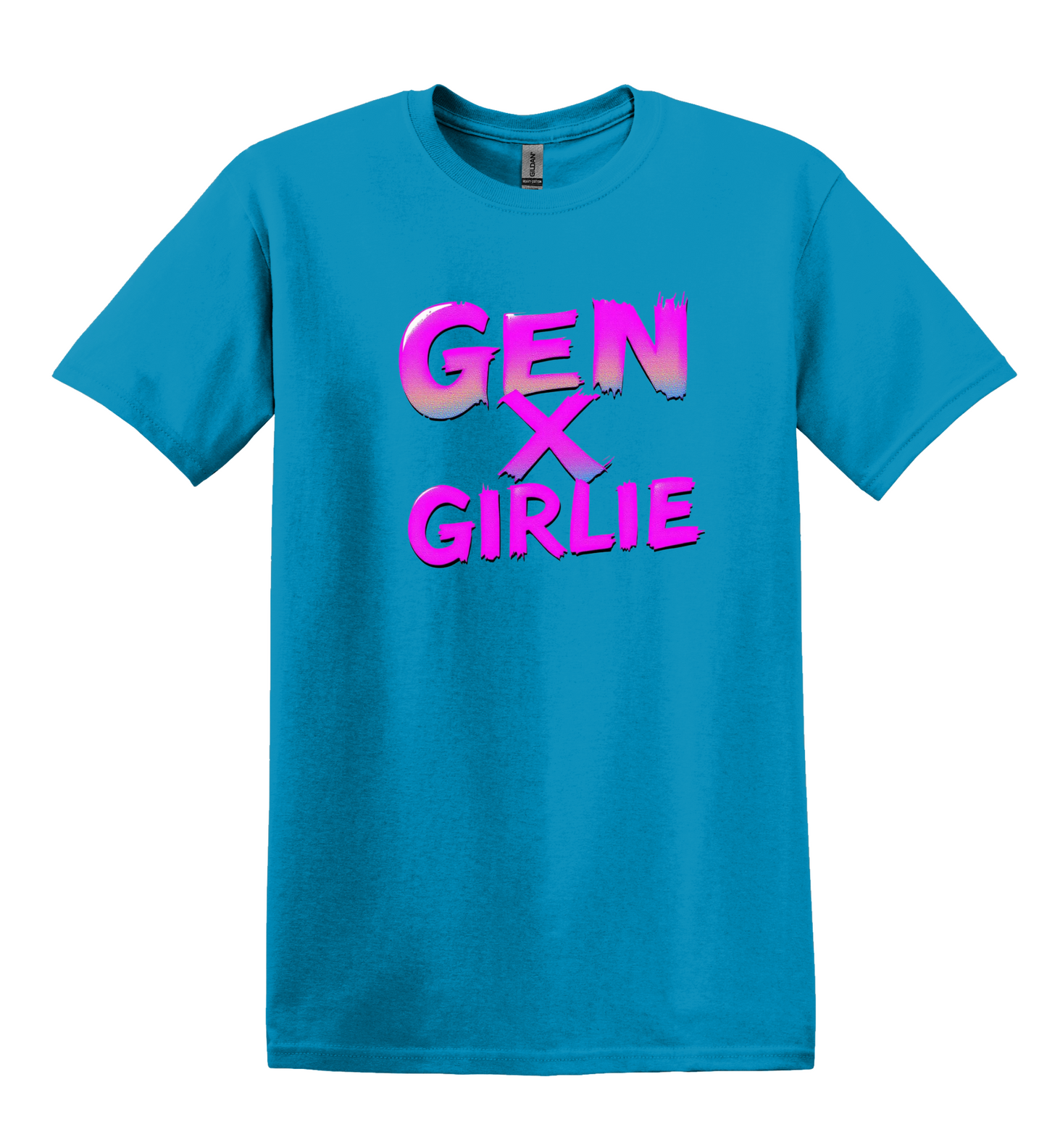 Gen X Girlie Retro Neon T-Shirt, 80s Nostalgia Graphic Tee