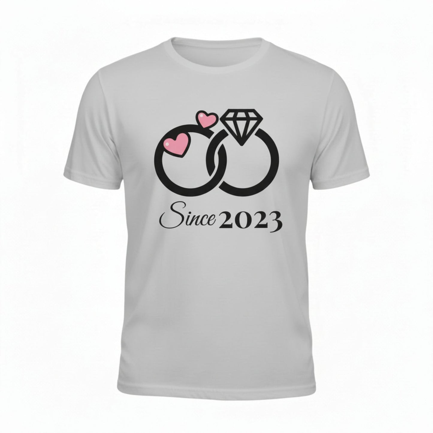 Wedding Ring Tee, Anniversary Shirt, Custom Year Couple Shirt, Bride Gift