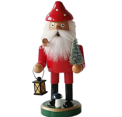 German Erzgebirge Style Gnome Smoker, 8-Inch Incense Holder, Christmas Mantel Decor