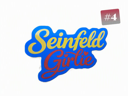 Seinfeld TV Show Stickers, Single Design Option, Eight Design Bundle