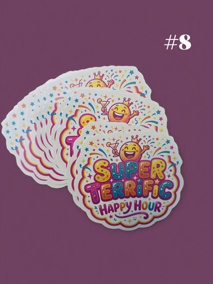 Seinfeld TV Show Stickers, Single Design Option, Eight Design Bundle