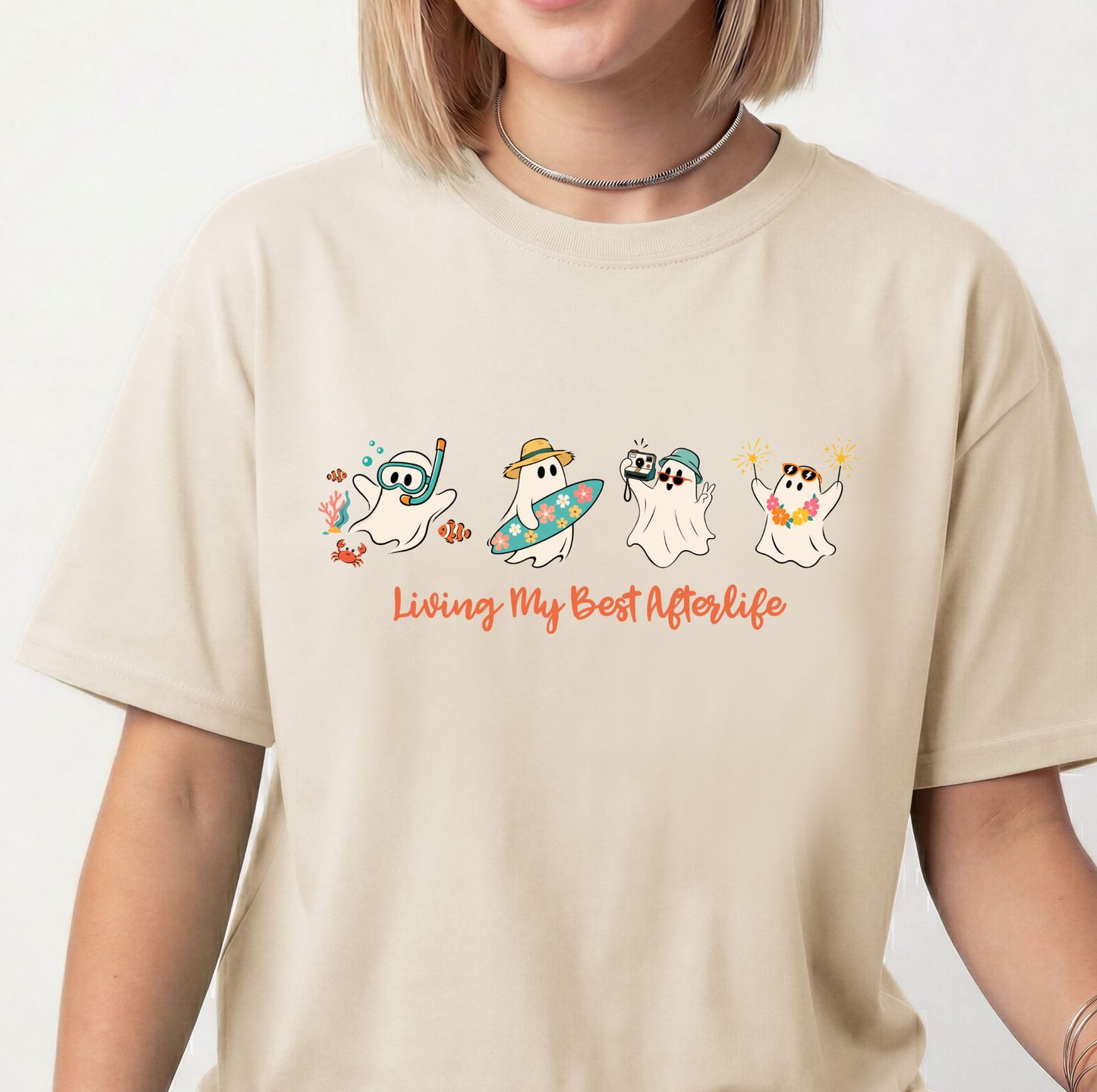 Summerween Humor Shirt for girlies ready for Halloween but still loving summer