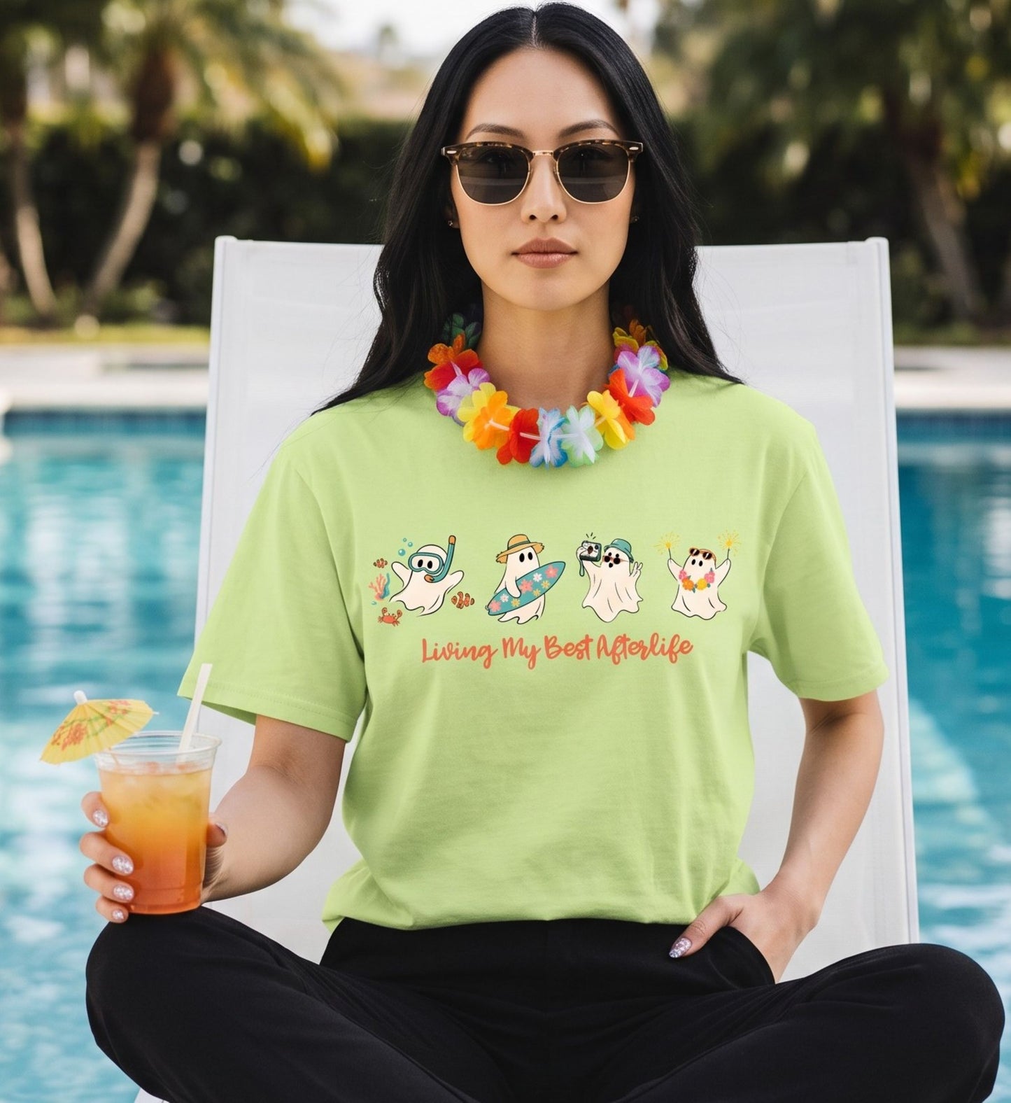 Summerween Humor Shirt for girlies ready for Halloween but still loving summer