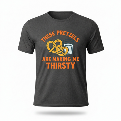 These Pretzels Are Making Me Thirsty T-Shirt - Funny Seinfeld Shirt, 90s TV Quote Tee