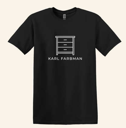 Karl Farbman Chest Of Drawers Fan Tee, 90s sitcom shirt, Seinfeld inspired graphic, unisex fit, plus sizes
