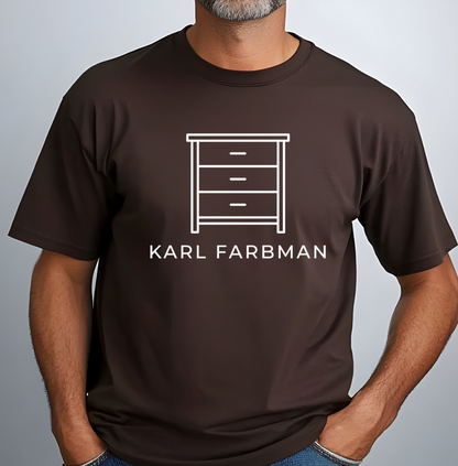 Karl Farbman Chest Of Drawers Fan Tee, 90s sitcom shirt, Seinfeld inspired graphic, unisex fit, plus sizes