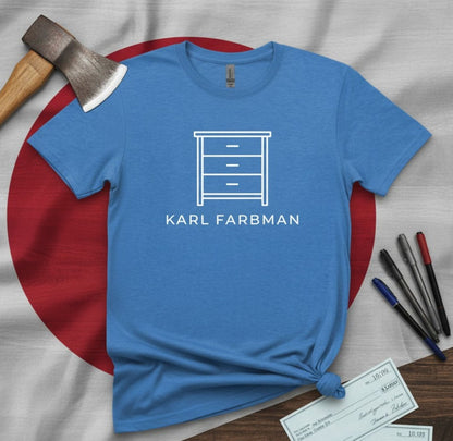 Karl Farbman Chest Of Drawers Fan Tee, 90s sitcom shirt, Seinfeld inspired graphic, unisex fit, plus sizes