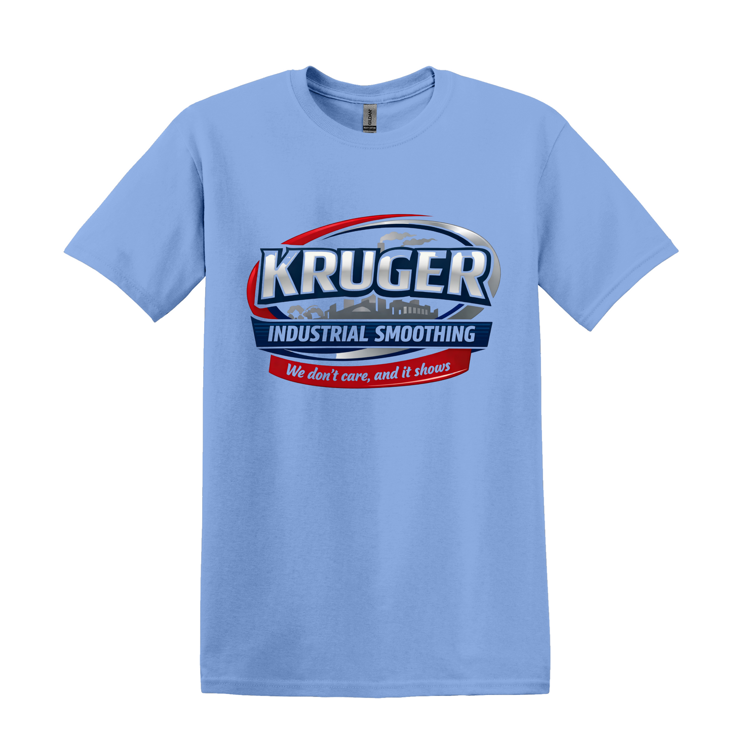 Kruger Industrial Smoothing parody tee, unisex humor shirt, 90s sitcom tribute, faux workplace logo