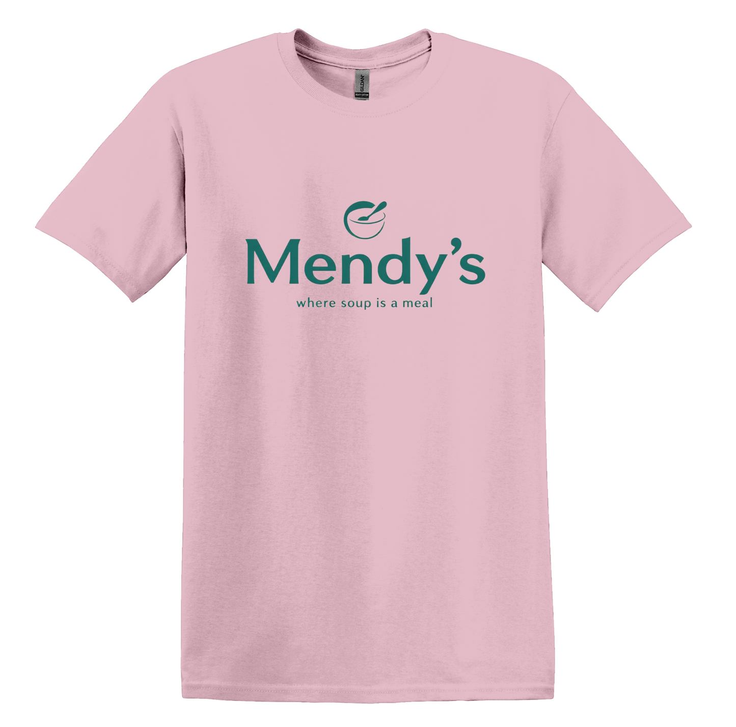 Nineties Sitcom Mendy’s Logo Shirt, comfy unisex Gildan, sizes XS–3XL, humorous gift