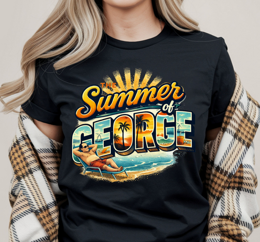 Summer of George T-Shirt, 90s Sitcom Parody Tee, Beach Vacation Shirt