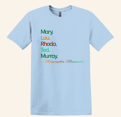 70s Sitcom Cast Tee, Minneapolis Minnesota Nostalgia, Retro TV Show Shirt