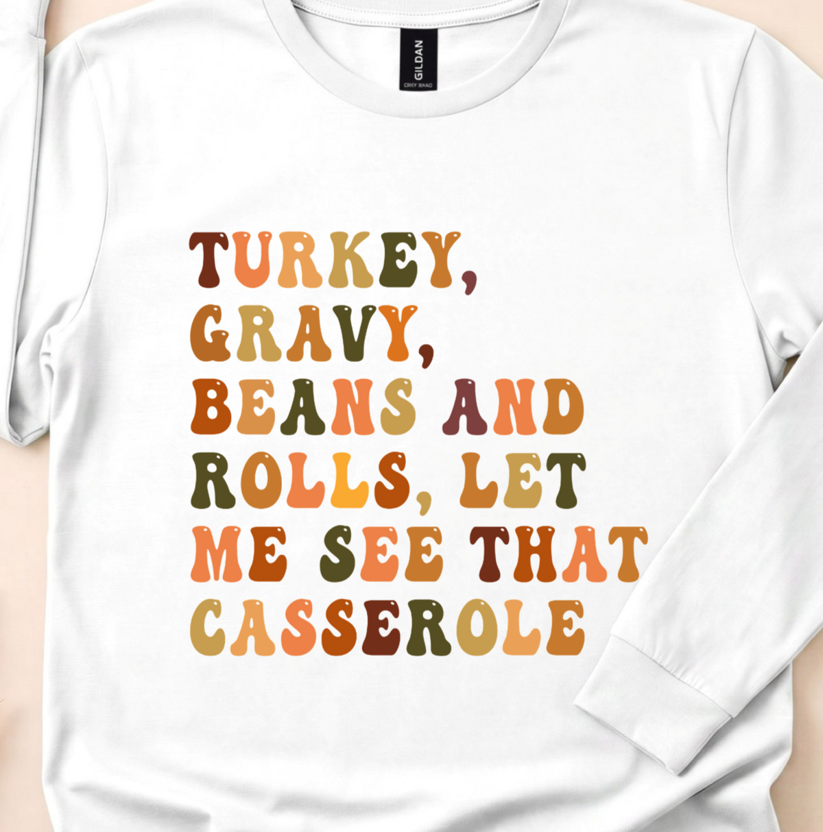 Funny Family Feast Shirt, Long Sleeves, Autumn Food Humor, Thanksgiving Outfit