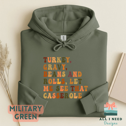 Funny Family Feast Shirt, Long Sleeves, Autumn Food Humor, Thanksgiving Outfit