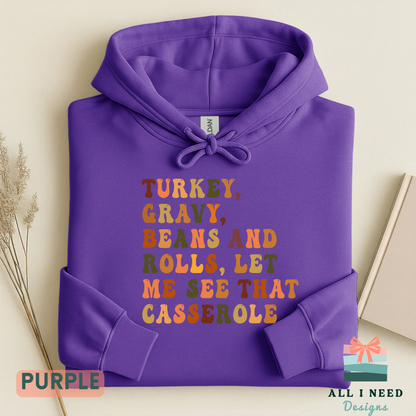 Funny Family Feast Shirt, Long Sleeves, Autumn Food Humor, Thanksgiving Outfit