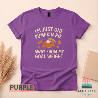 Funny Pumpkin Pie Shirt for Thanksgiving, Family Dinner Humor Tee