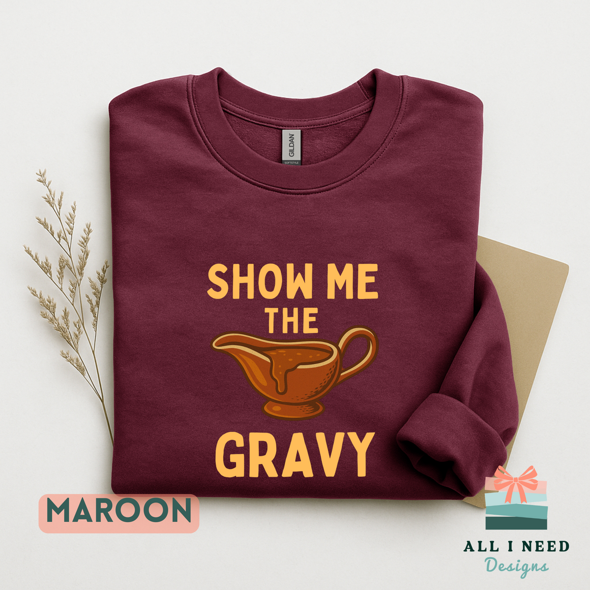 Funny Gravy Lover Thanksgiving Hoodie, Feast Day Apparel, Show Me the Gravy