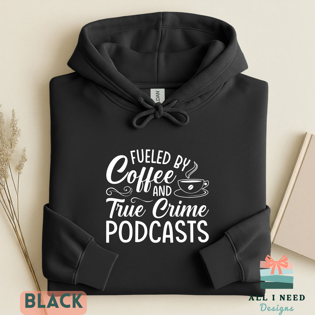 Fueled by Coffee and True Crime Podcasts Unisex Tee, Podcast Lover Shirt